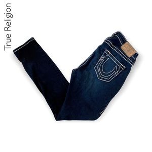 True Religion Curvy Skinny Bug Dark Wash Jeans Size 29